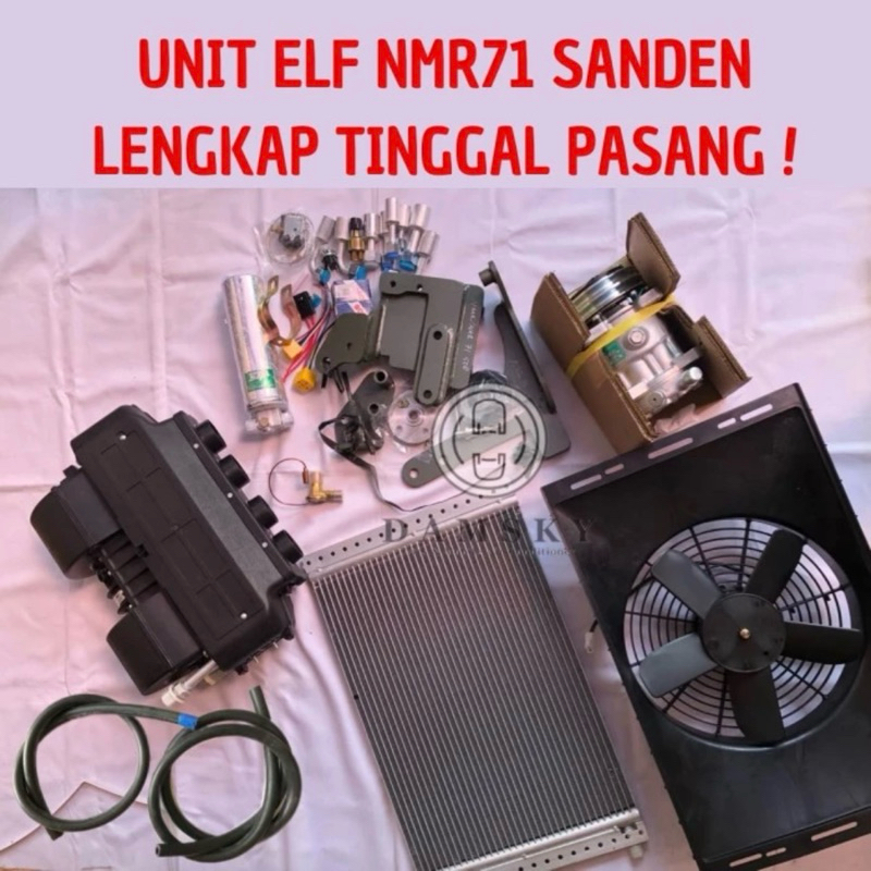 Unit Pasang AC Mobil Lengkap 1 Set Isuzu ELF NMR 71 ORI SANDEN