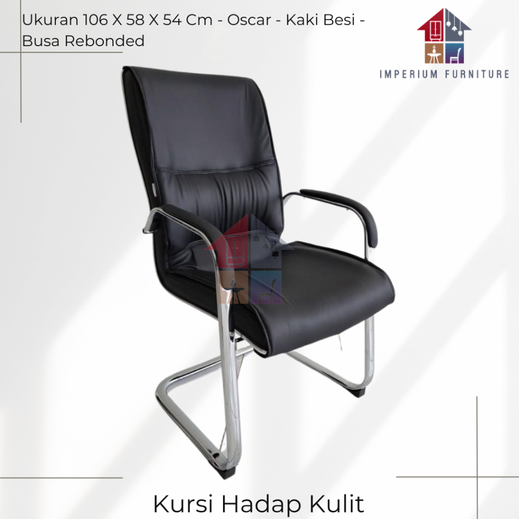Kursi Hadap Kulit / Kursi Kantor Oscar / Kursi Kerja / Kursi Tamu