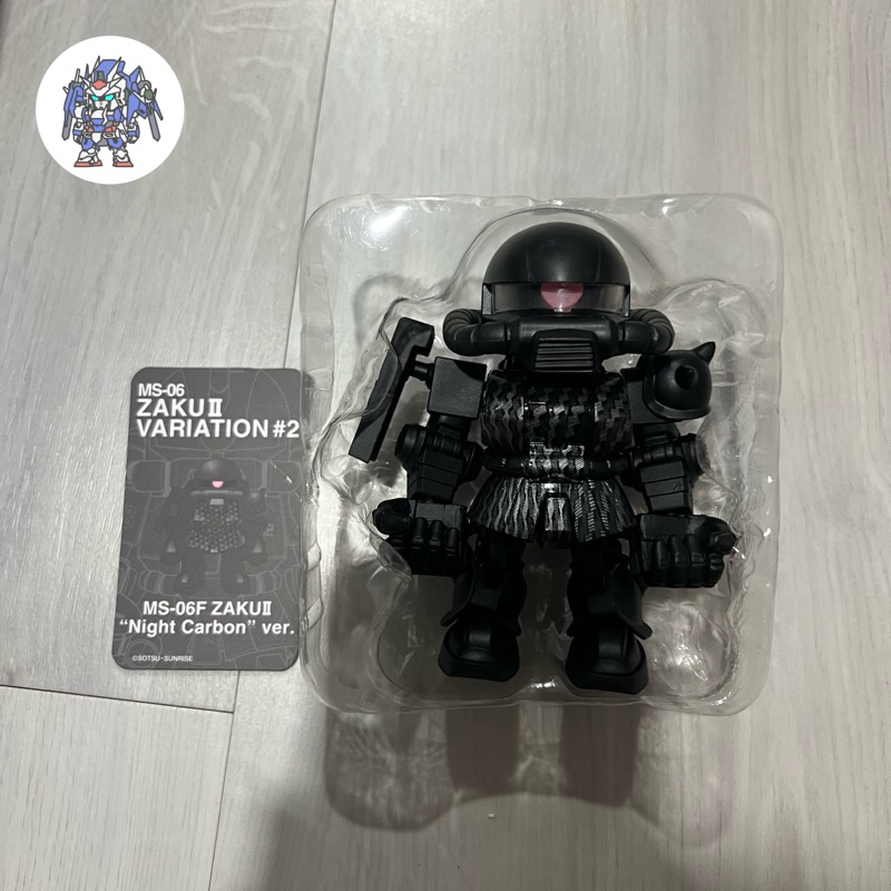 QMSV MINI MS 06 GUNDAM ZAKU II BANDAI MS 06F ZAKU II NIGHT CARBON VER