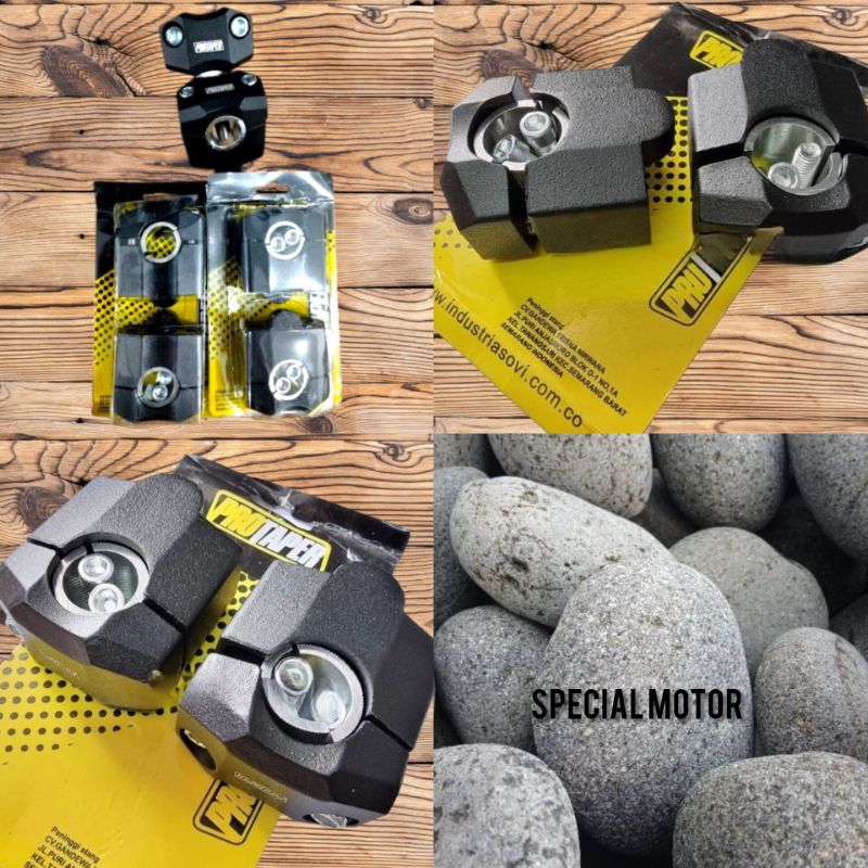 4ds (HARGA GROSIRAN) RAISER PENINGGI STANG PROTAPER TINGGI 5CM UNIVERSAL VIXION BEAT XRIDE TIGER