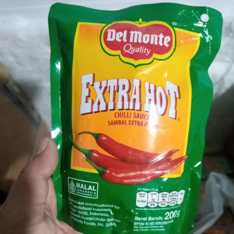 

Saos sambal extra hot delmonte 200gram