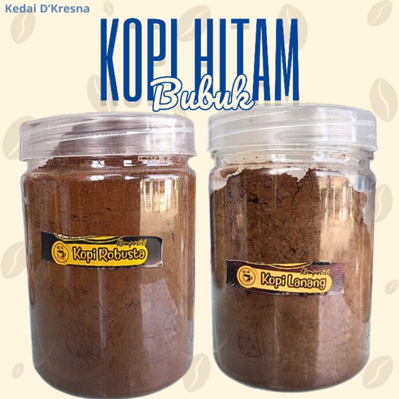 

DKRESNA | Kopi Hitam Bubuk "Lanang & Robusta" Khas Malang Jawa Timur 500 GRAM 1/2 KILOAN