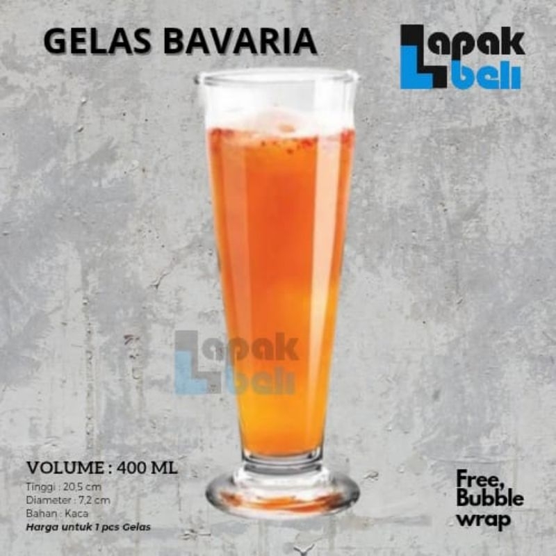 GELAS KACA CITINOVA BAVARIA 400 ML | GELAS KOPI | SHOT GLASS | GELAS MINUM KACA | CITINOVA BAVARIA