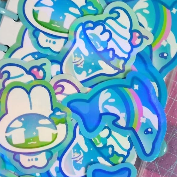 

[ ORIGINAL ] Frutiger Sputnik Holo Stickers