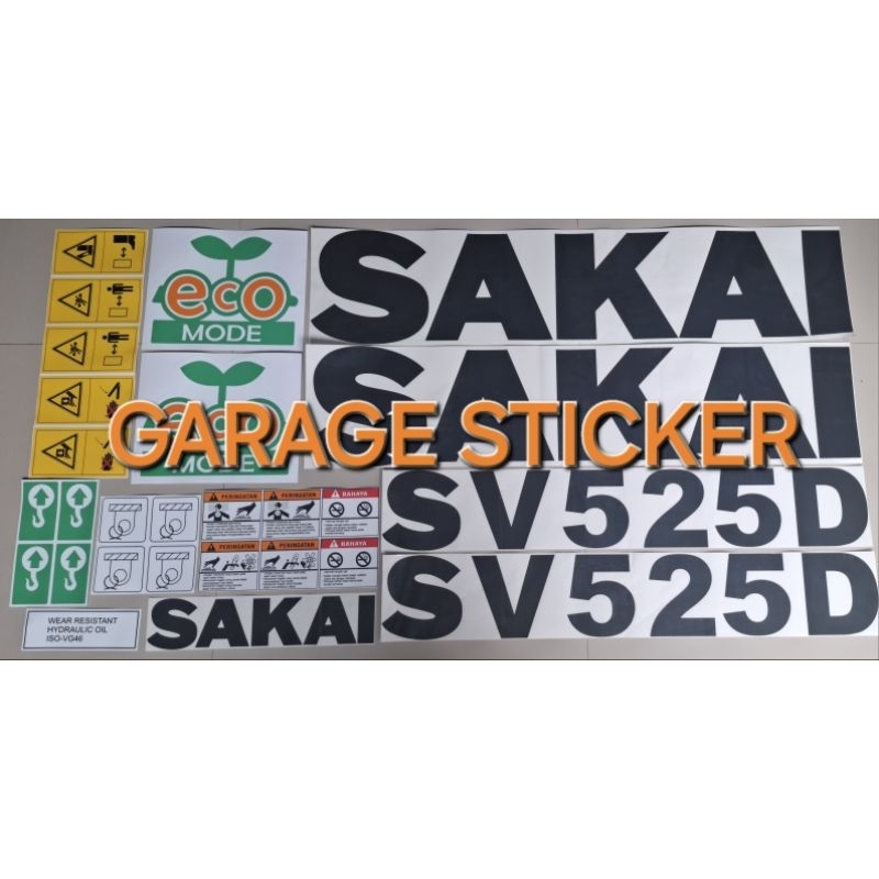 STICKER COMPEKTOR SAKAI SV 525 D