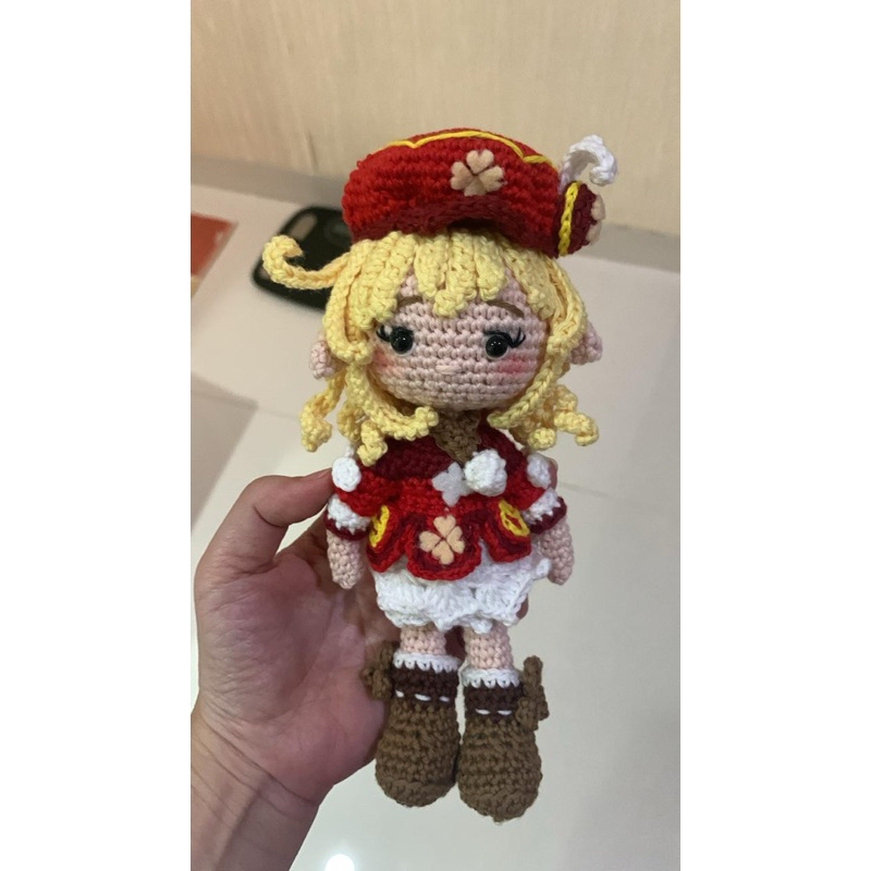 boneka rajut genshin impact klee