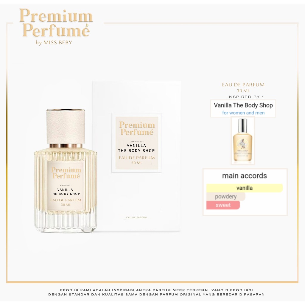 Parfum Inspired Vanilla The Body Shop 30ml