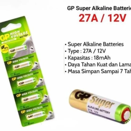 Baterai 12v SUPER ALKALINE GP gp23 gp23a /Gp 27A  ALKALINE