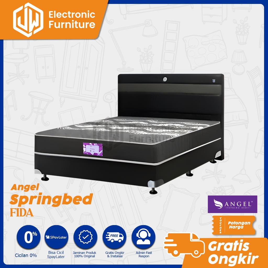 JW - SPRINGBED ANGEL FIDA / KASUR FULLSET / TEMPAT TIDUR / RANJANG / DIVAN / MATRASS - PONTIANAK