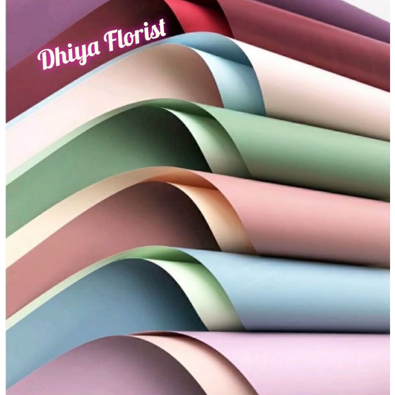 

Bicolor Cellophane 2 Warna Part 3 Korean Wrapping Flower Flower Wrapping Free Packing Cellophane Bi Colour Doff Kertas Buket Flower Wrapping BiColour Cellophane Waterproof Kertas Buket Bunga