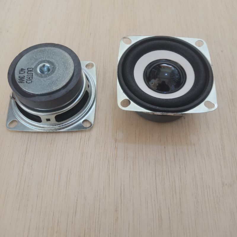 Speaker woofer 2 inch hitam speaker 2" Model polytron model tutup besi 5w /3w