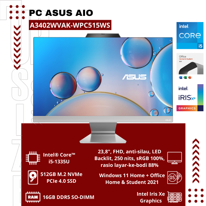 PC Asus AIO A3402WVAK-WPC515WS