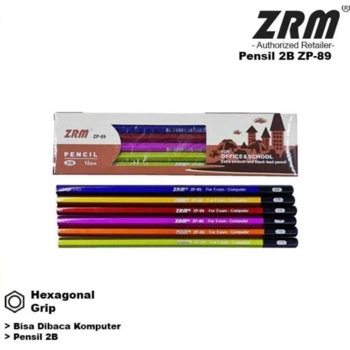 

(1 Kotak) Pensil Kayu 2B Chung Hwa ZRM ZP-89 / Pencil / Pensil Ujian 2B Chung Hwa ZRM ZP-89