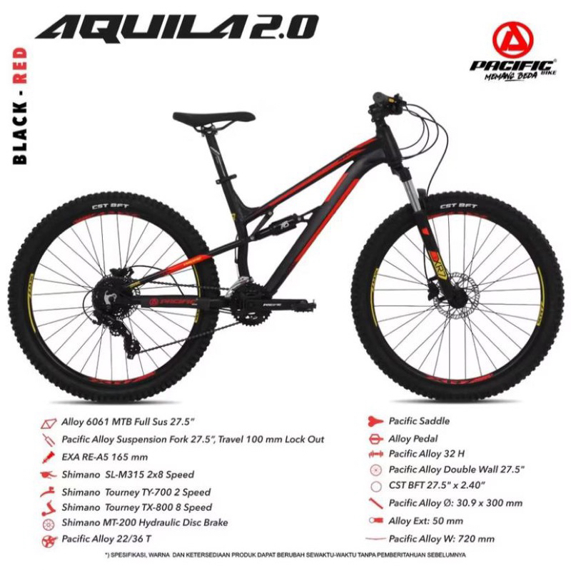 Sepeda Pacific 27.5 MTB AQUILLA 2.0