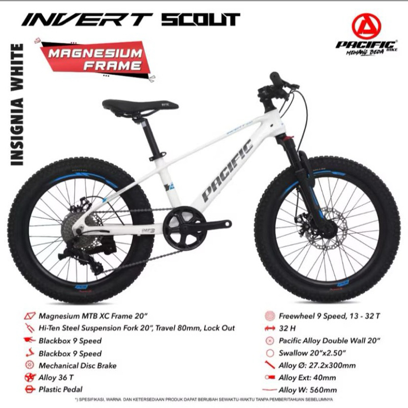 Sepeda Pacific 20 Inch MTB INVERT SCOUT