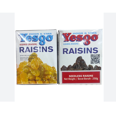 

YESGO RAISINS HITAM | KUNING 42.5GR