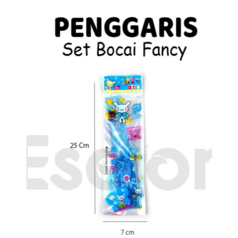 

Bocai - Penggaris Set 4 in 1 / 1 Warna Set Fancy