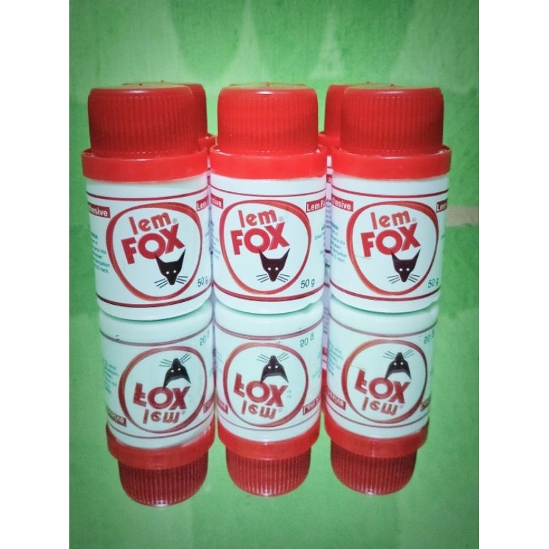 

LEM FOX PUTIH 50g (1 Lusin) Grosir / LEM KERTAS / LEM KARTON / LEM SEKOLAH