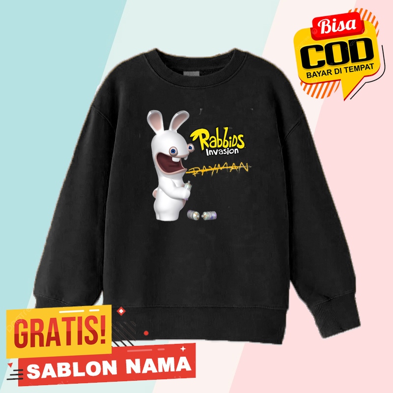 Sweater Anak Rabbids Rayman / Jaket Anak Laki Laki  & Perempuan Rabbids Rayman