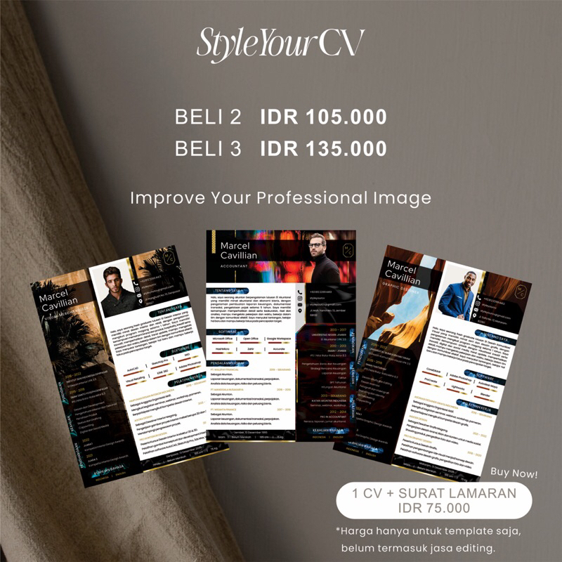 

BELI 3 CV & Surat Lamaran Digital