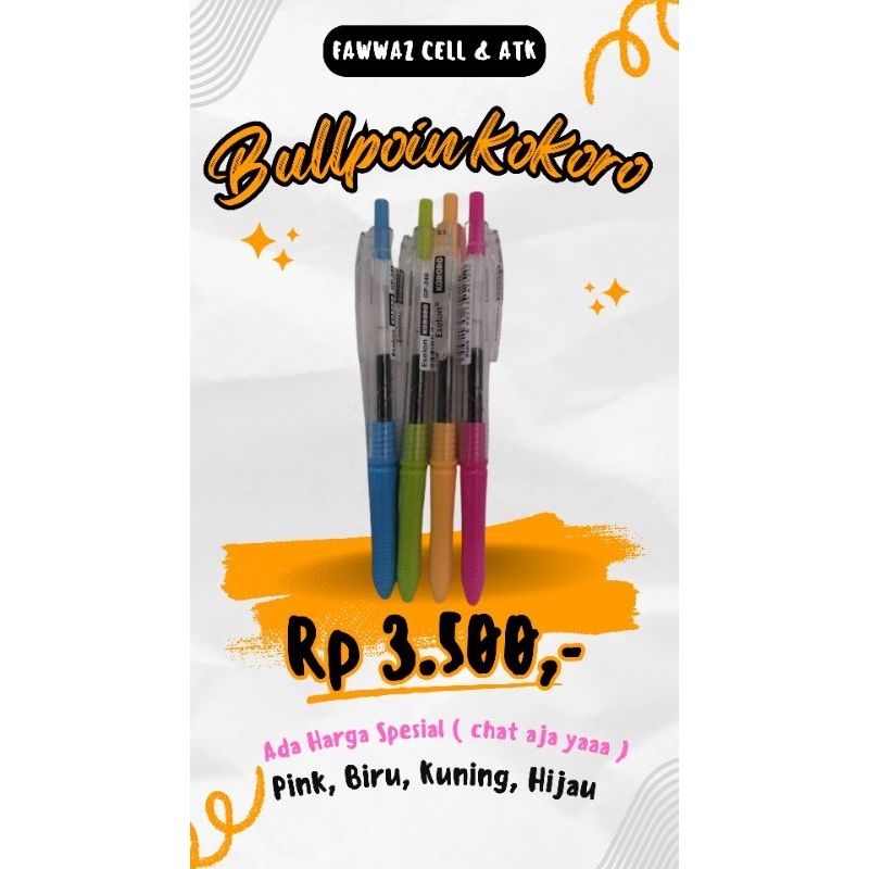 Bullpoin Kokoro Warna Warni