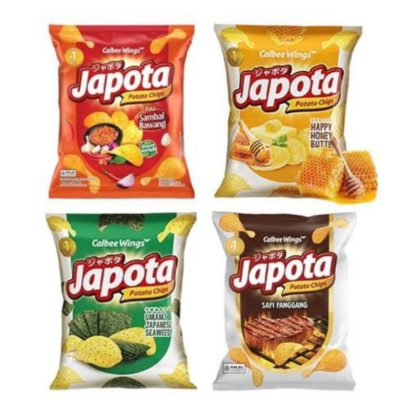 

JAPOTA POTATO CHIPS KERIPIK KENTANG MURAH NETTO 68 GR