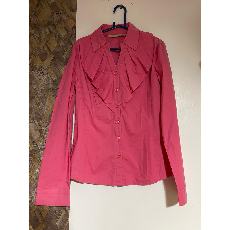 Kemeja Pink Fit Body (preloved)