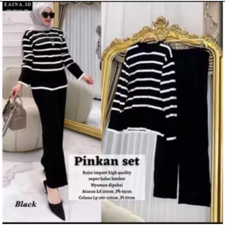 OneSet Pinkan Setelan Rajut Pinkan Bahan Import Premium Terbaru Dior