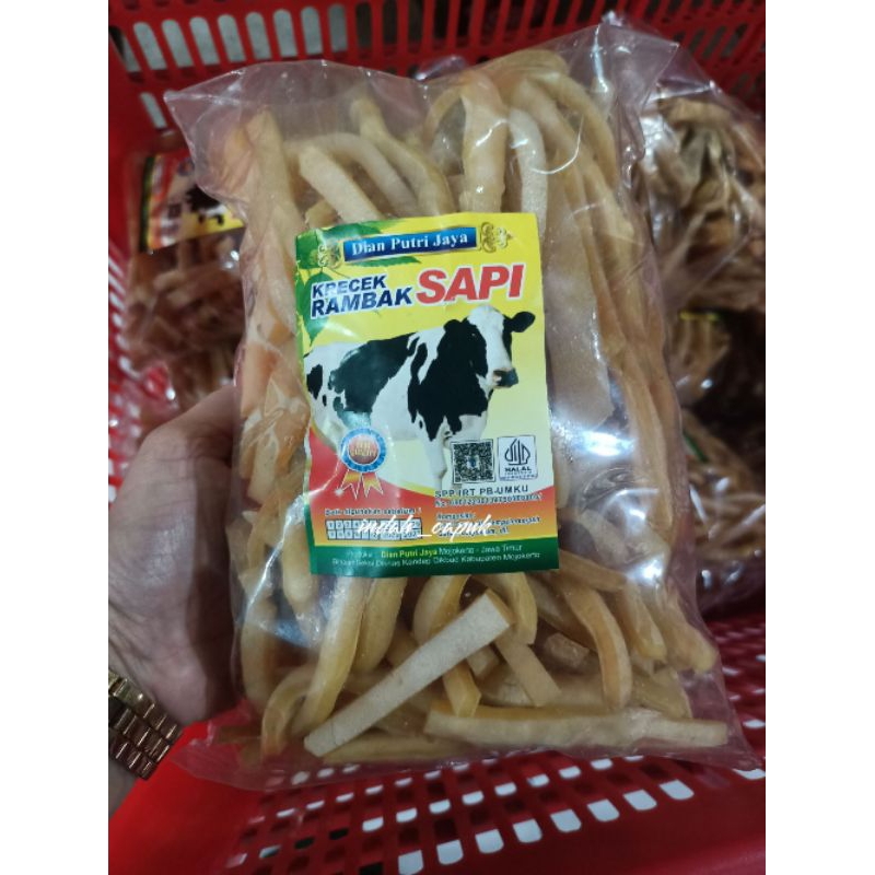 

Rambak KRECEK Mentah Netto 500g Tanpa Dijemur