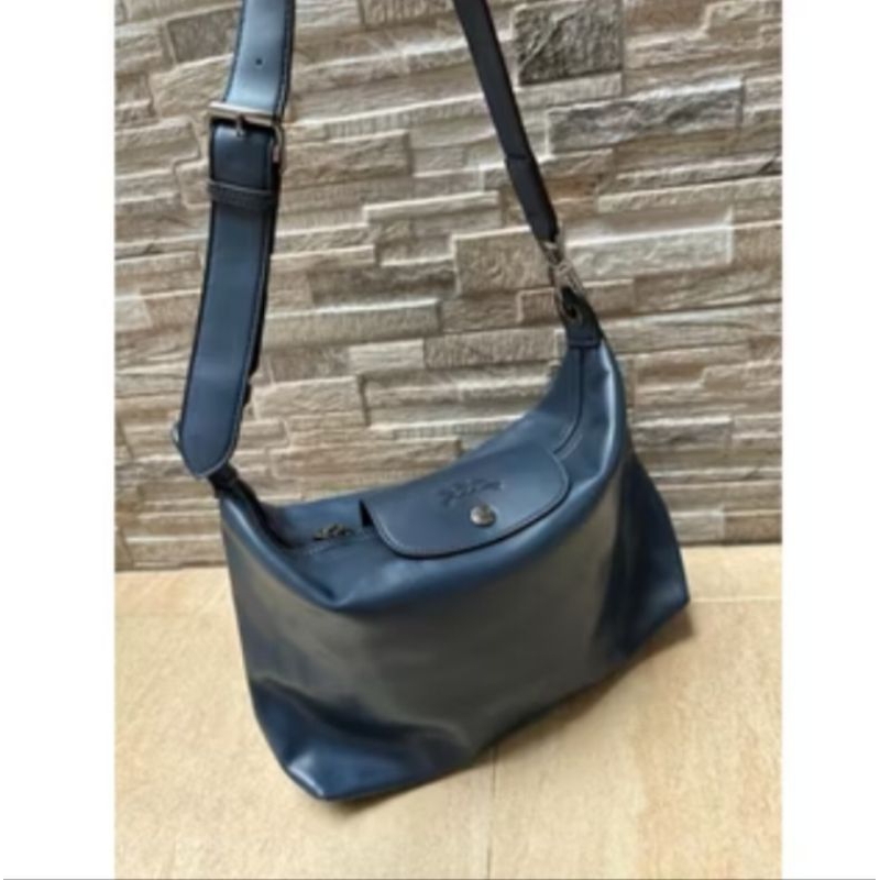 Tas hobo cuir LC navy  preloved mirror