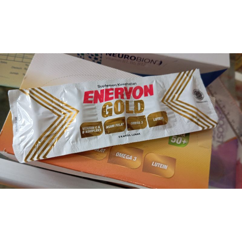 suplemen vitamin multivitamin dewasa/lansia ENERVON GOLD