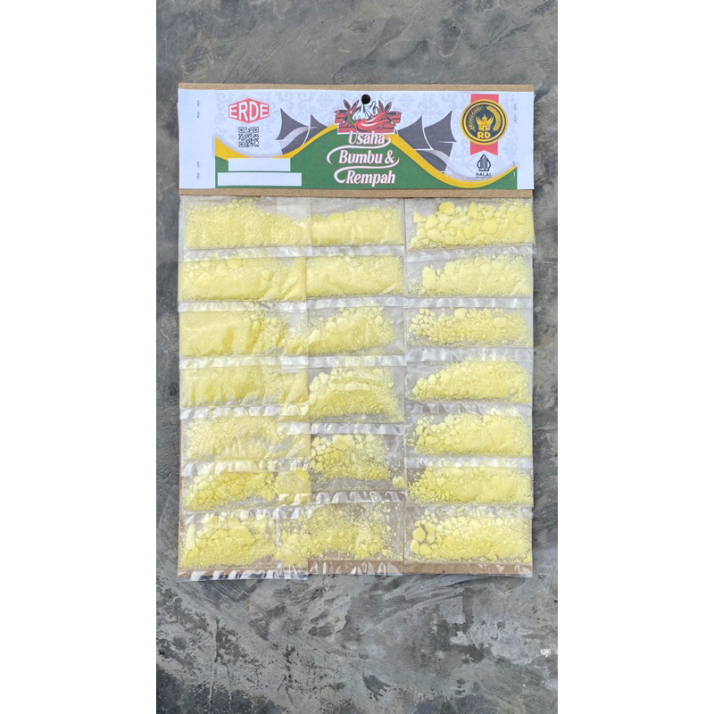 

bumbu rempah asli minangkabau vanili kuning isi 20pcs/ pack