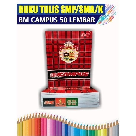 

BMCampus Buku Tulis SMP/SMA/K BM Campus 50 Lembar/Eceran