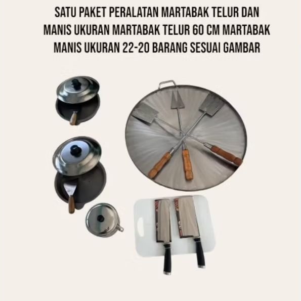 Paket kumplit wajan martabak telur