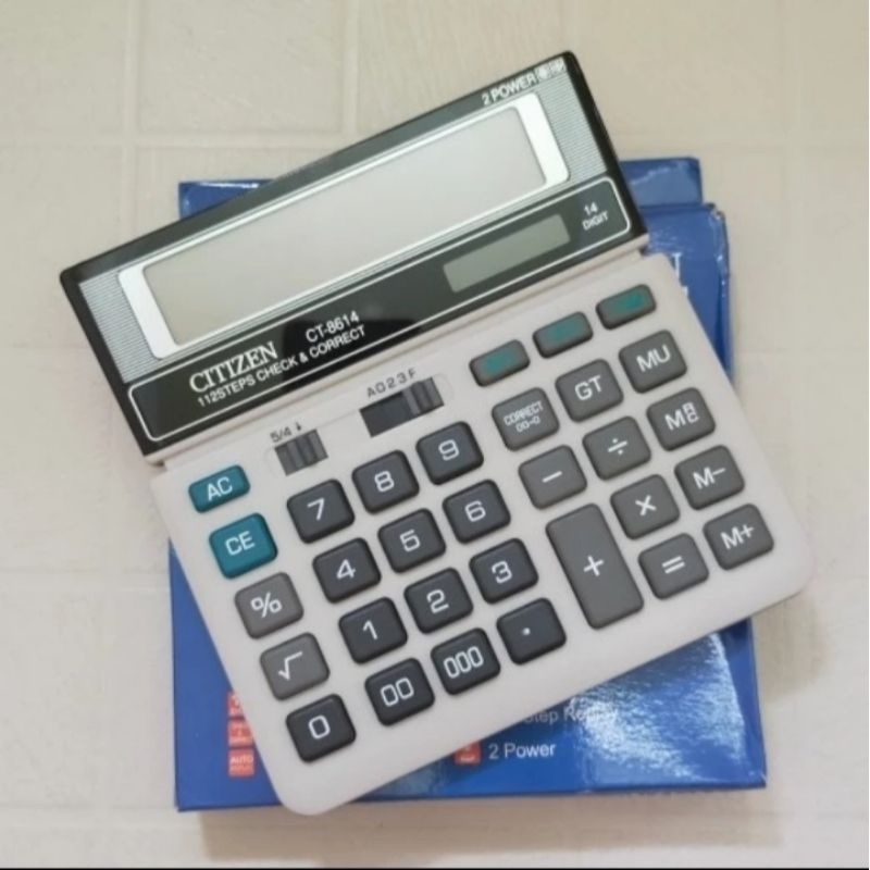 

WTT Kalkulator Citizen CT-8614 Size Besar 14 Digit Calculator Kantor Meja Dagang SDC CT 8614 868