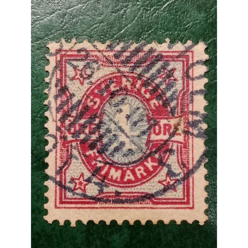 

Prangko Swedia 4 ORE Numeral stamps Tahun 1892 USED