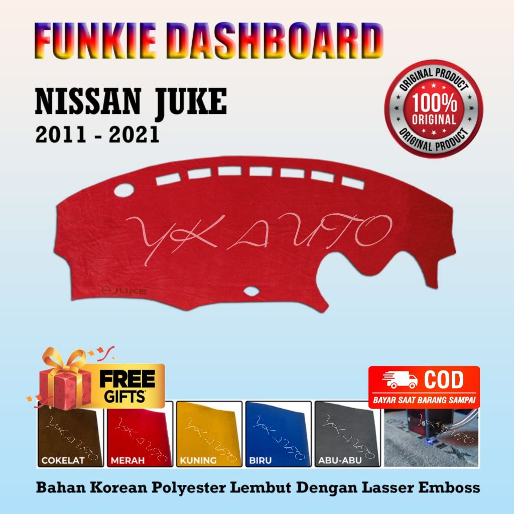 Funkie Dashboard Nissan Juke Cover Dasboard Juke Dasbor Dasbord YK AUTO