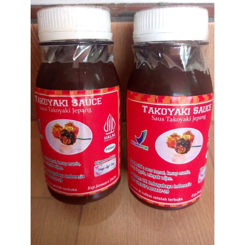 

Takoyaki 100ml Sauce saus saos okonomiyaki mirip teriyaki topping Tako Halal