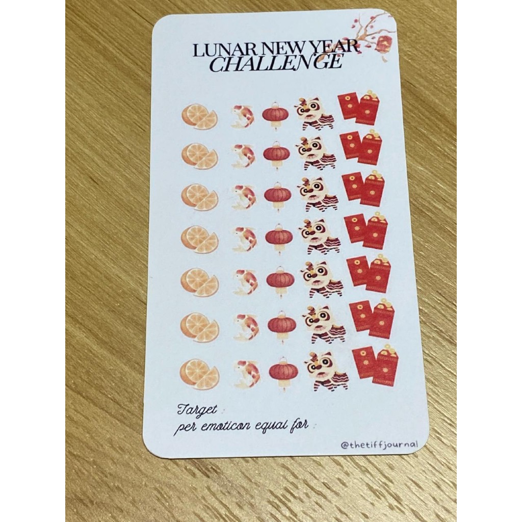 

SAVING CHALLENGE | CASH STUFFING | BUDGETING CARD - LUNAR NEW YEAR