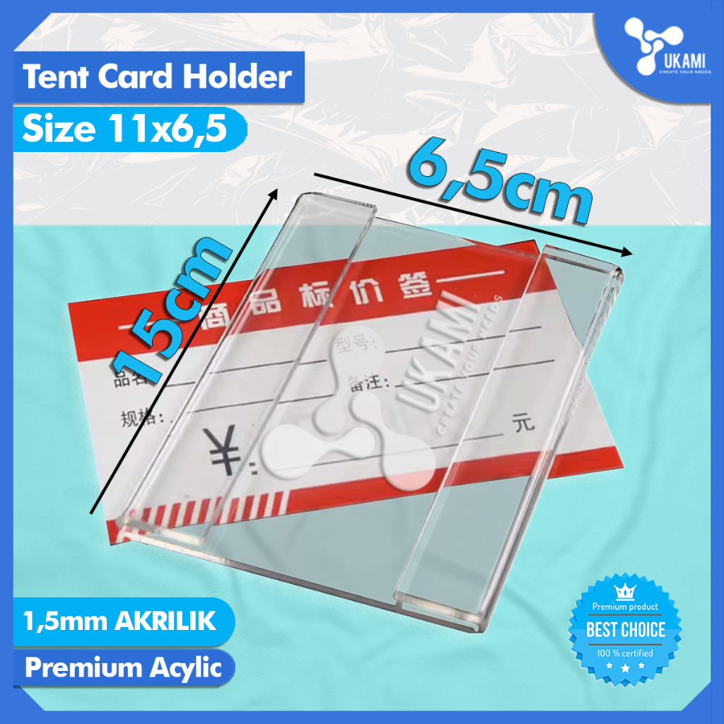 

Price Tag Acrylic - Label Nama Harga Akrilik 6.5cm x 15cm AC26