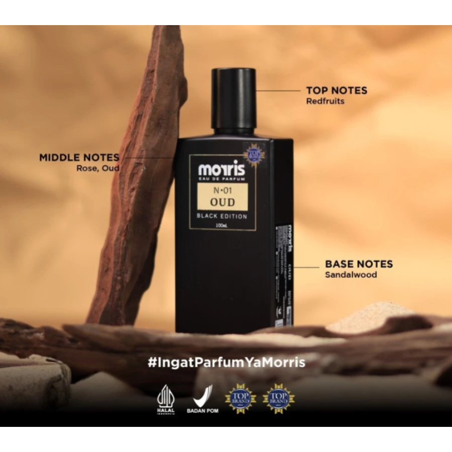 RADYSA - Morris Eau De Parfum Black Edition 50ml - Parfum Pria Morris Parfume