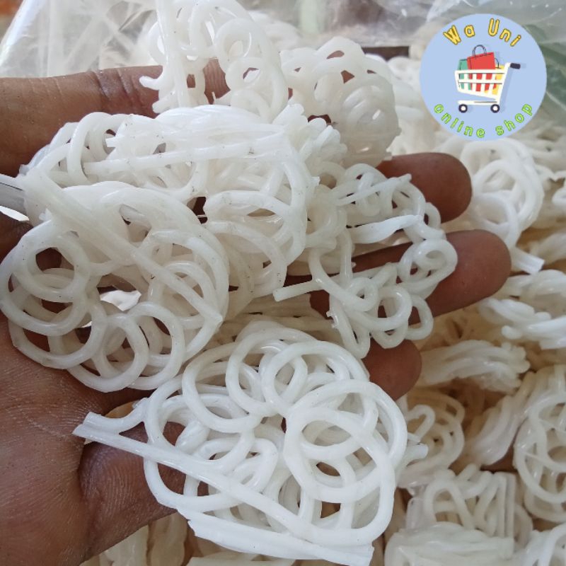 

kerupuk kriting putih mentah 1 kg / promo kerupuk / kerupuj seblak