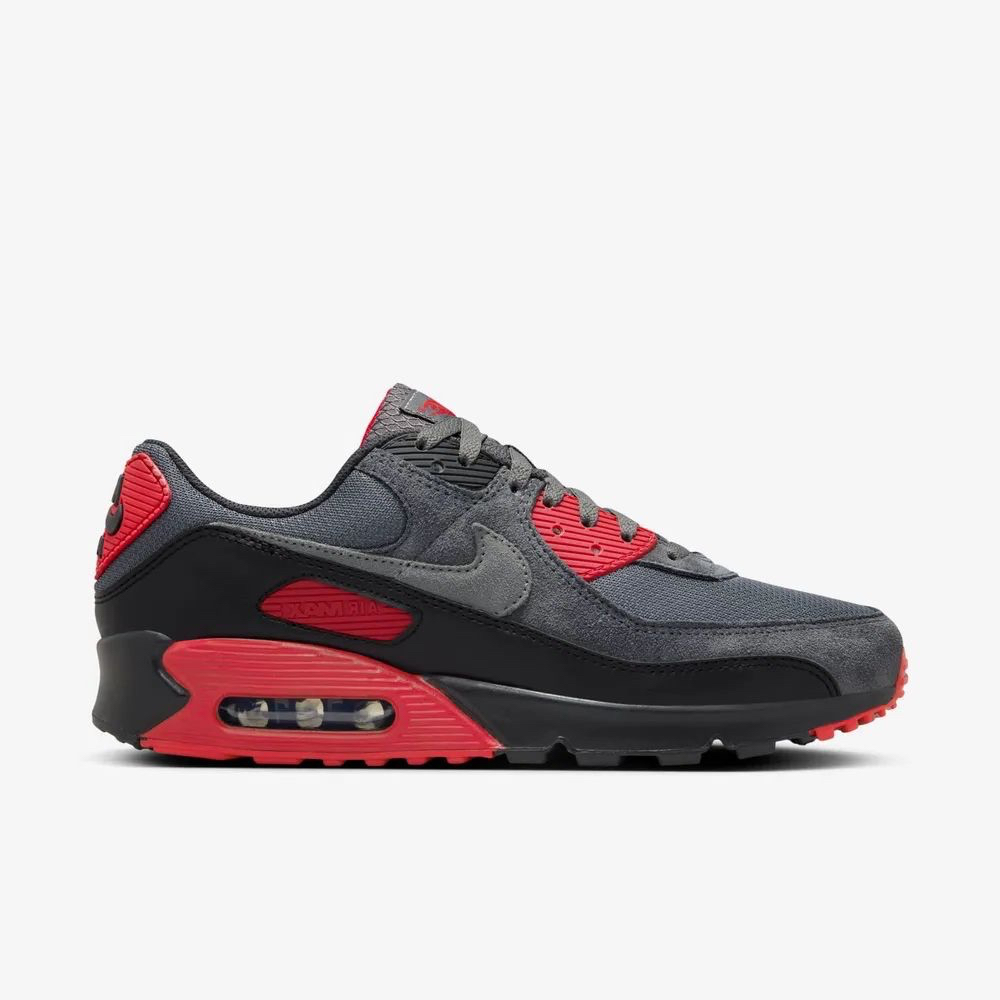 Nike Air Max 90 Grey Red Original Resmi (100% Authentic)