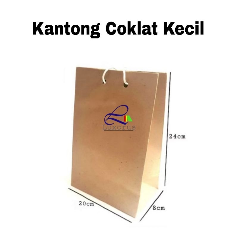 

Paper Bag Tas Kantong Kertas Polos Coklat Kecil