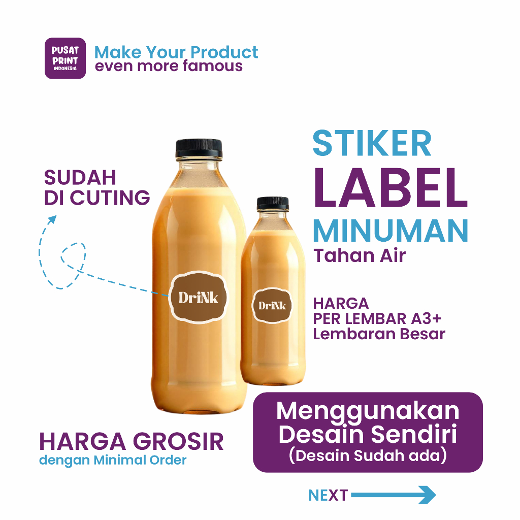 

GROSIR" Stiker Label Minuman, Stiker Label botol, Stiker label tahan Air