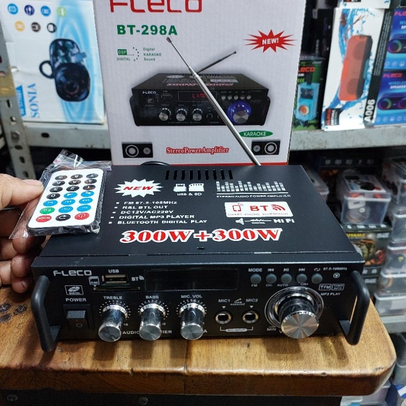 terbaru Power amplifier 600watt BT-298A power amplifier bluetooth