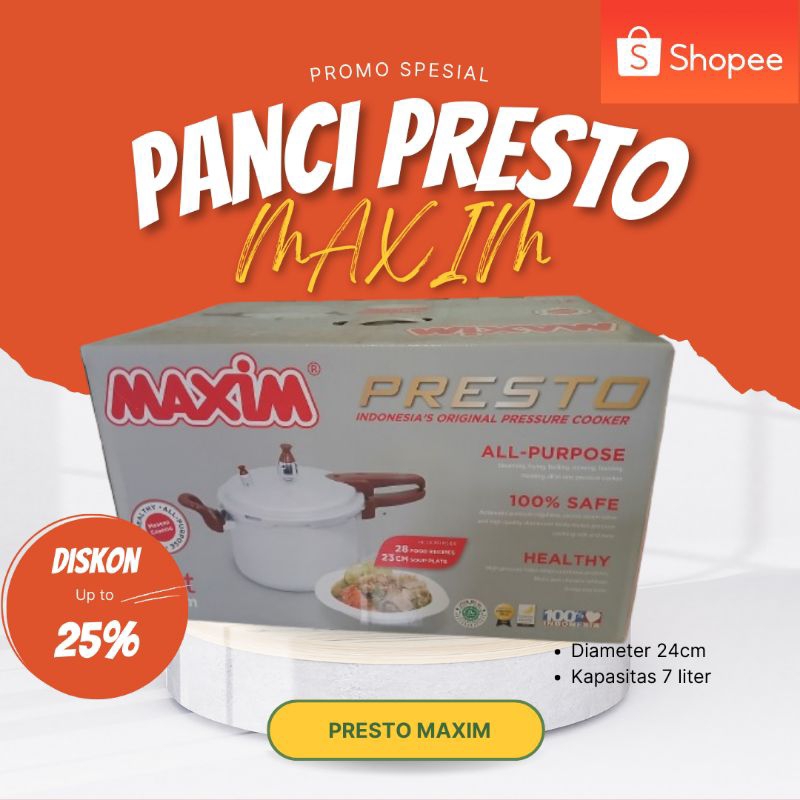 Panci Presto Maxim 7 liter
