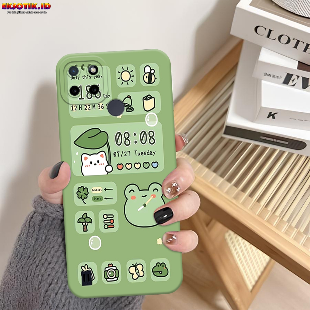 Case REALME C21Y C25Y- Eksotik.id - Casing REALME C21Y C25Y - Case CUTE DINO - Skin Handphone - Sili