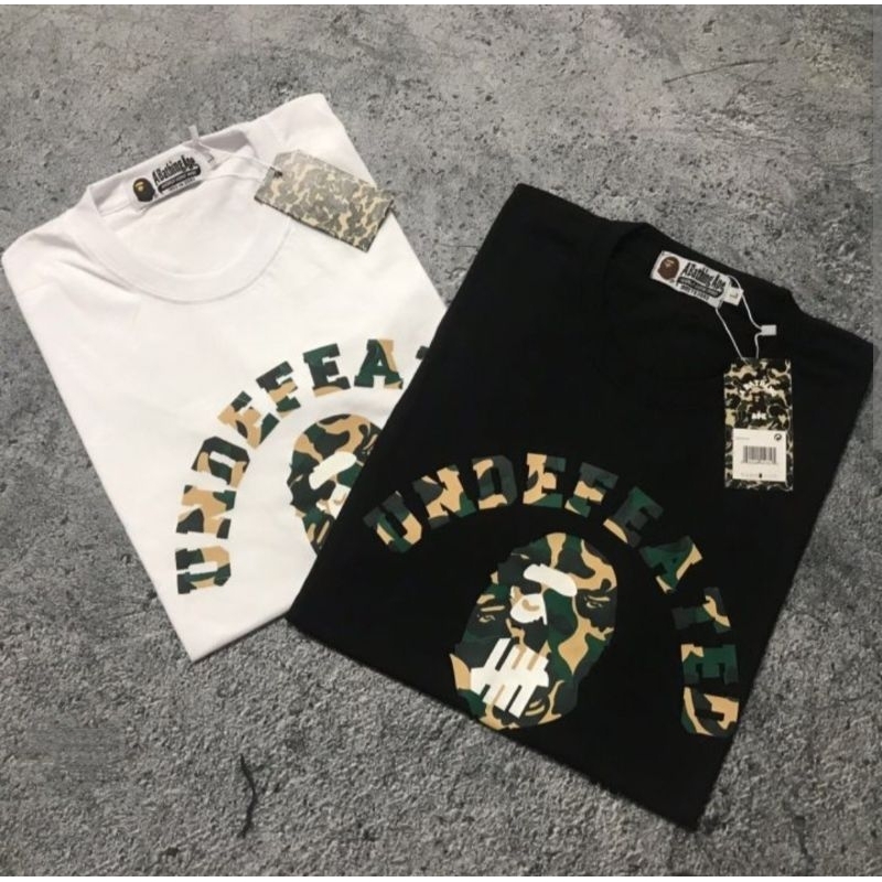 KAOS BAPE UNDEFEATED APE T-SHIRT BAPE A BATHING APE UNDEFEATED CAMO UNISEX SIZE S-XXL