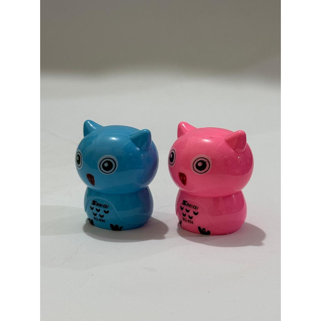 

(1 Pcs) Rautan 2 Lubang Anak Kecil Motif Lucu / Serutan Pensil / Sharpener 2 Lubang Lucu Anak Kecil